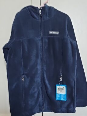 Moving Sale! Columbia Kids Navy Full-Zip Hooded Fleece Jacket